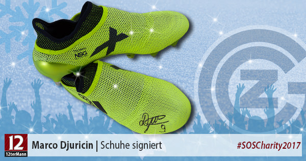 Signierte Fußballschuhe von Marco Djuricin (Grasshopper Club Zürich)