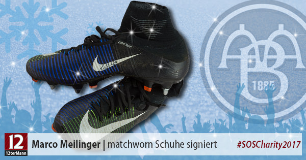 Signierte matchworn Schuhe von Marco Meilinger (Aalborg BK)