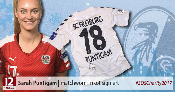 Signiertes matchworn Trikot von Sarah Puntigam (SC Freiburg)