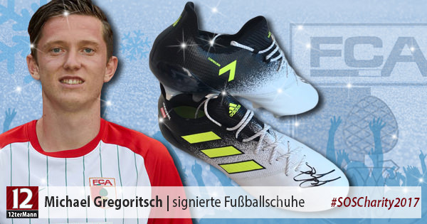 Signierte Fußballschuhe von Michael Gregoritsch (FC Augsburg)