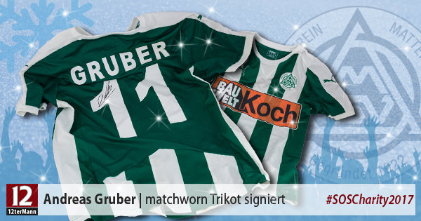 Signiertes matchworn Trikot von Andreas Gruber (SV Mattersburg)