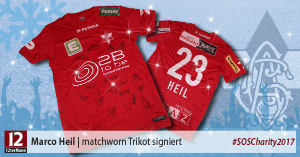 Matchworn Trikot von Marco Heil (Grazer AK, von der gesamten Mannschaft signiert)