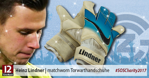 Signierte matchworn Tormannhandschuhe von Heinz Lindner (Grasshopper Club Zürich)