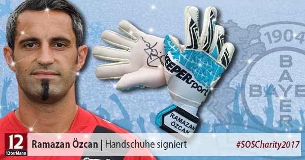 Signierte Tormannhandschuhe von Ramazan Özcan (Bayer 04 Leverkusen)