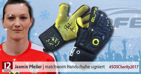 Signierte matchworn Torfrauhandschuhe von Jasmin Pfeiler (SKV Altenmarkt)