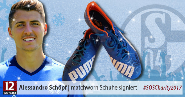 Signierte matchworn Fußballschuhe von Alessandro Schöpf (FC Schalke 04)