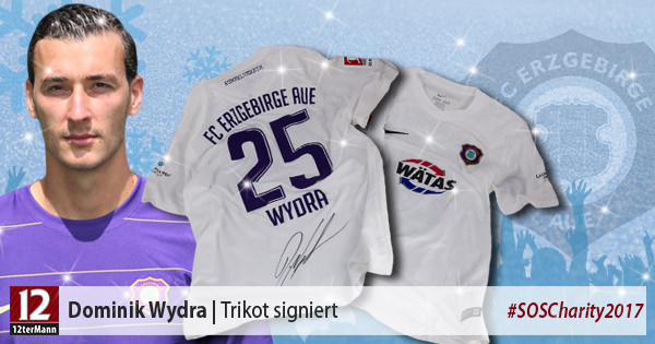 Signiertes Trikot von Dominik Wydra (Erzgebirge Aue)