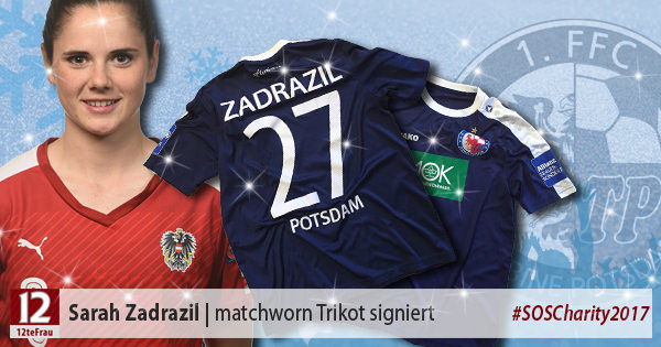 Signiertes matchworn Trikot von Sarah Zadrazil (Turbine Potsdam)