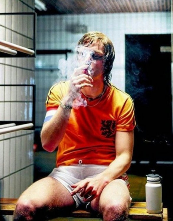 Johan Cruyff WM 1974 Halbzeitpause.jpg