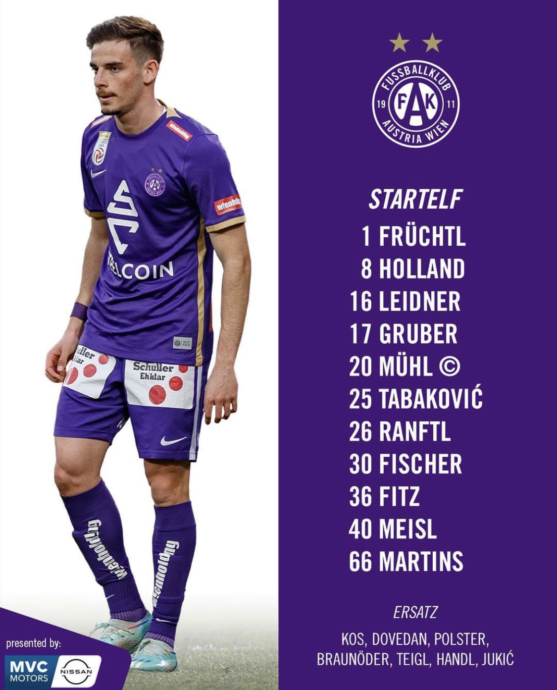 V FK Austria Wien vs