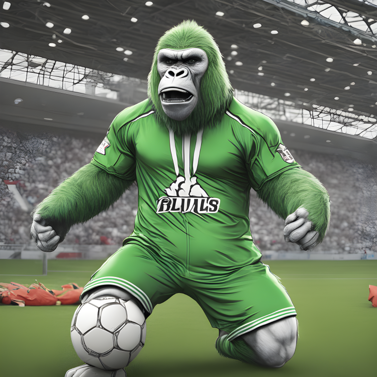 soccer-mascot-gorilla-green-white-241083295.png