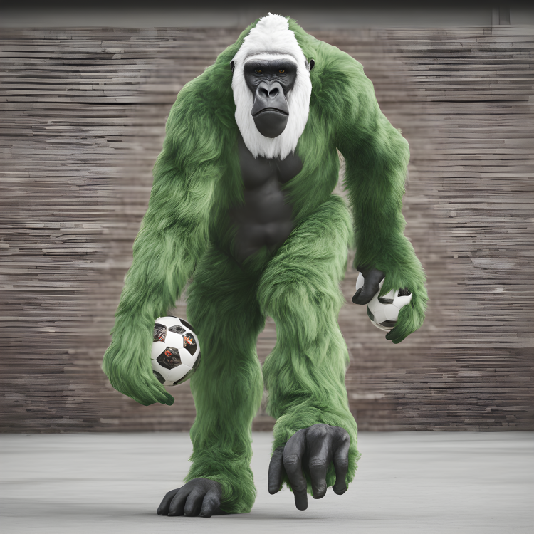 soccer-mascot-gorilla-green-white-969713692.png