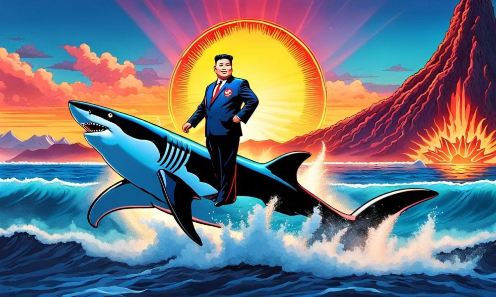 2024 - Kim Jong-Un surfing on top of a shark.jpg